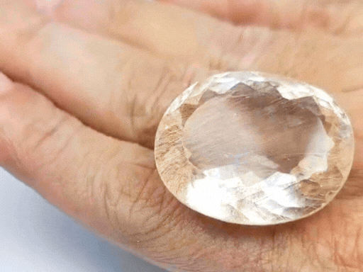 101ct Topázio Com Rutilo Dourado 32x26mm