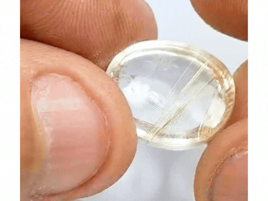 18.75ct Rutile Cabochon 14x16mm 14x9mm