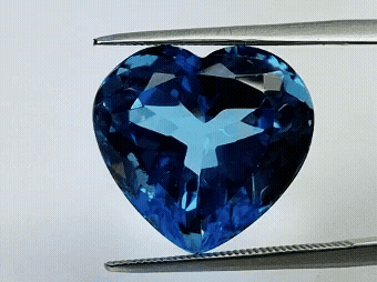 19.05ct Topázio Azul Suíço 16x15mm