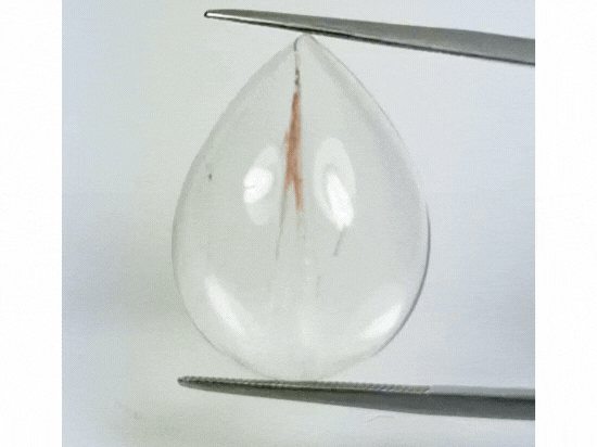 25.20ct Quartzo Com Inclusão 26x18mm