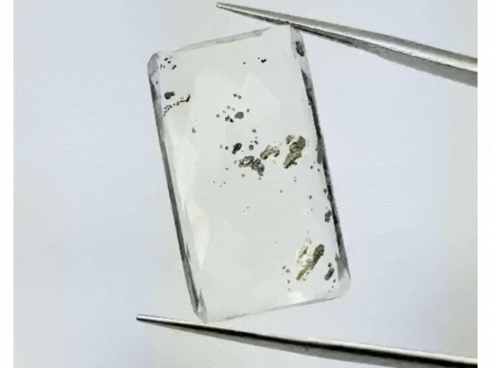 29ct Quartzo Pirita 29x16mm