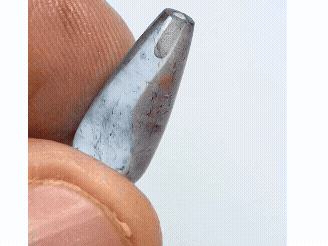 5.45ct Água-Marinha Cabochão 17x7mm