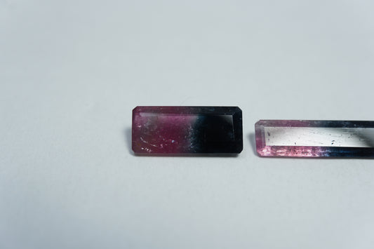 3.58ct Turmalina Bicolor 12x6mm / 15x5mm