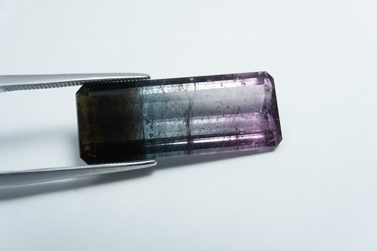16,80ct Turmalina bicolor 27x20mm