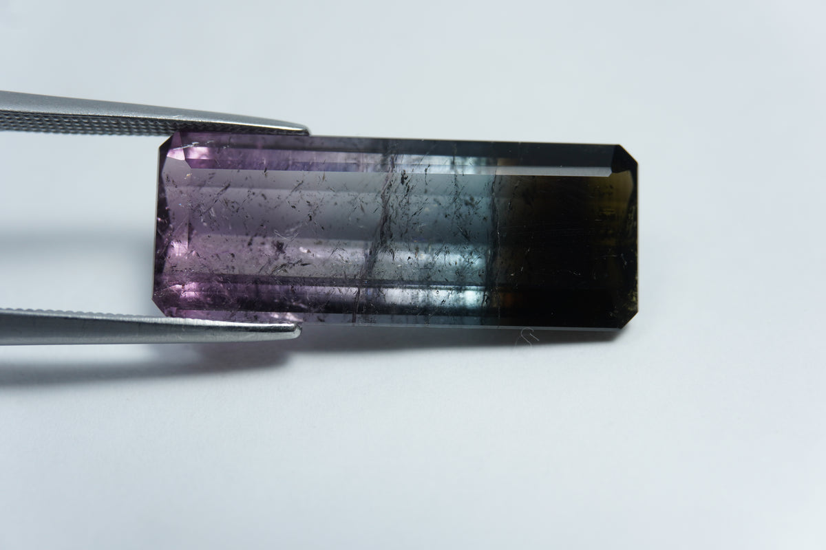 16,80ct Turmalina bicolor 27x20mm
