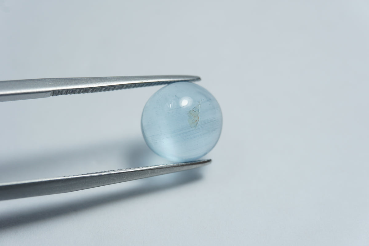 4,15 ct de cabochão de água-marinha 10 mm