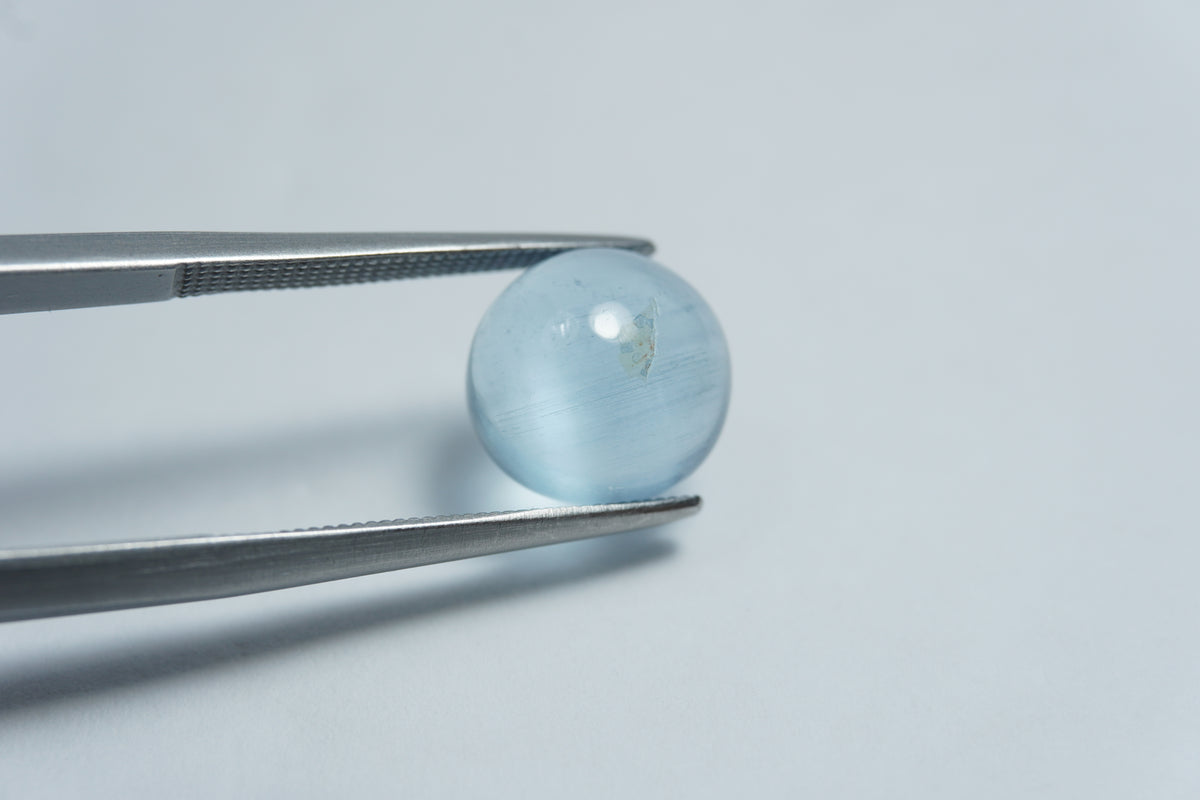 4,15 ct de cabochão de água-marinha 10 mm