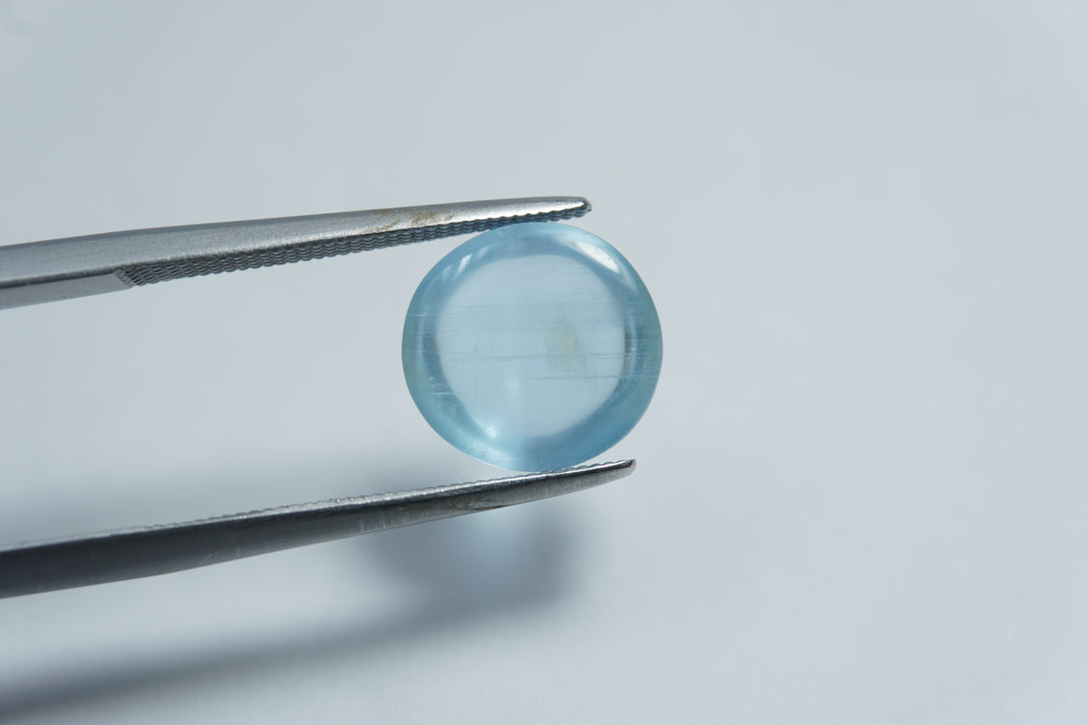 4,15 ct de cabochão de água-marinha 10 mm