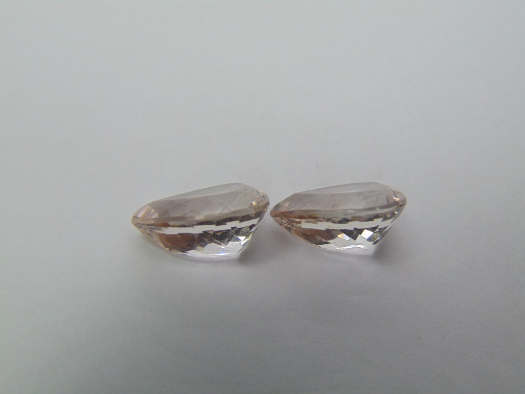 17.50ct Kunzite Pair 16x11mm