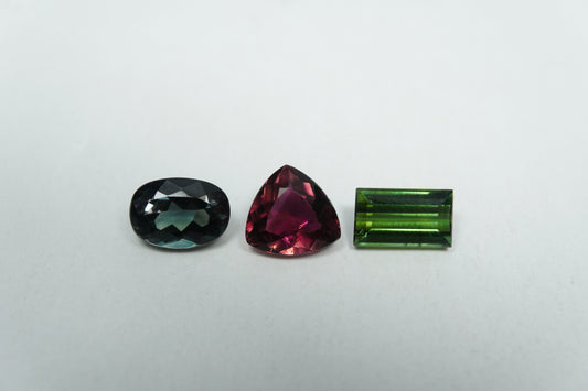 3.80ct Turmalina mix 8x5.5mm / 8x5mm / 7.5x7mm