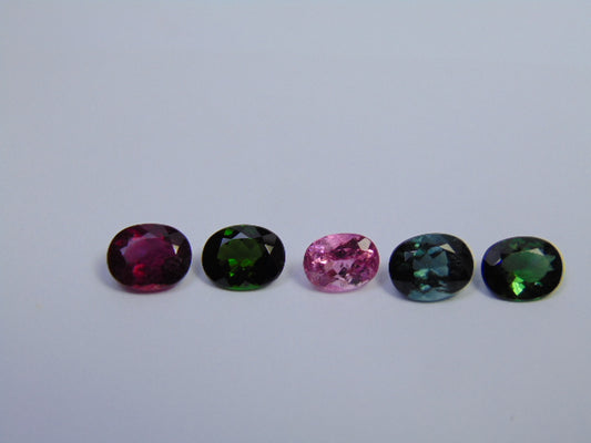 8.90ct Turmalina Mix 9x7mm 8x6mm