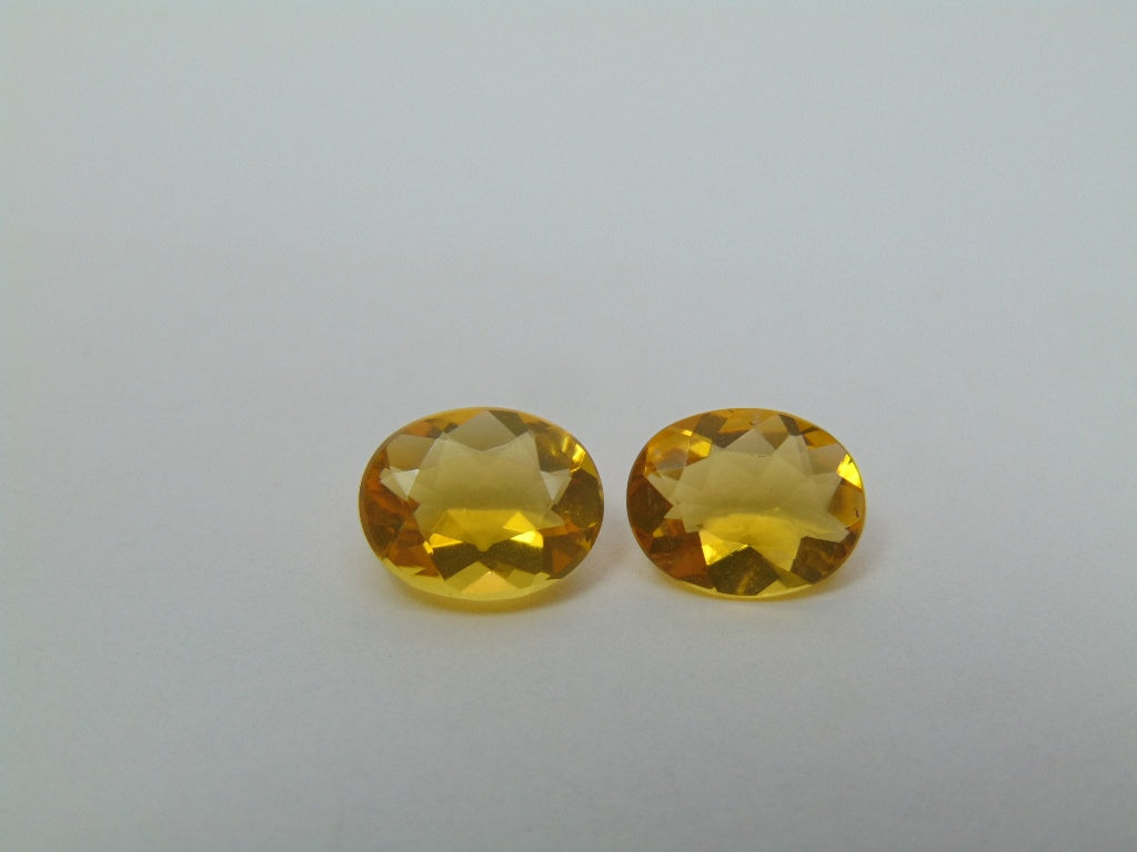 Par de Opala de Fogo 2,90ct 10x8mm