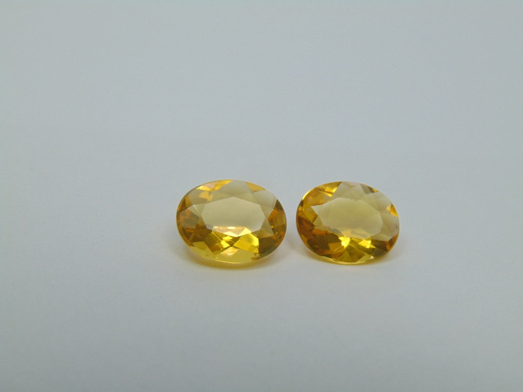 Par de Opala de Fogo 2,90ct 10x8mm