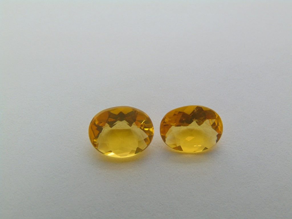 Par de Opala de Fogo 2,90ct 10x8mm