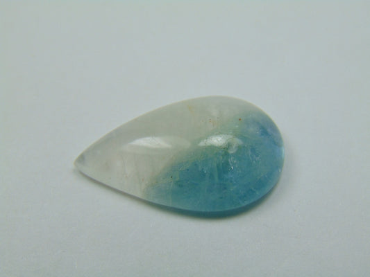 11.50ct Água-marinha Cabochão Bicolor 25x15mm