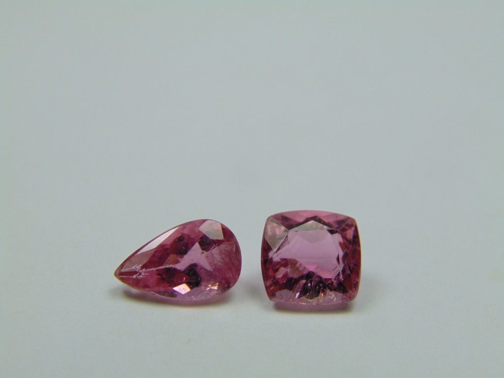 2,85ct Turmalina Rosa 9x5mm 7x6mm