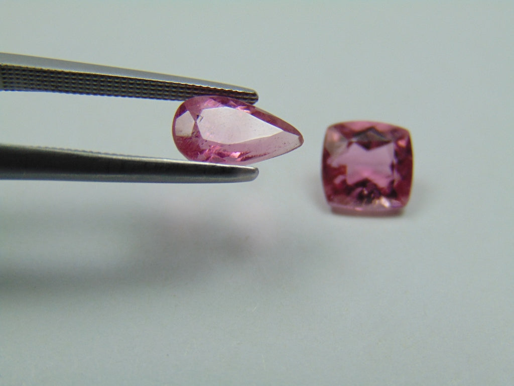 2,85ct Turmalina Rosa 9x5mm 7x6mm