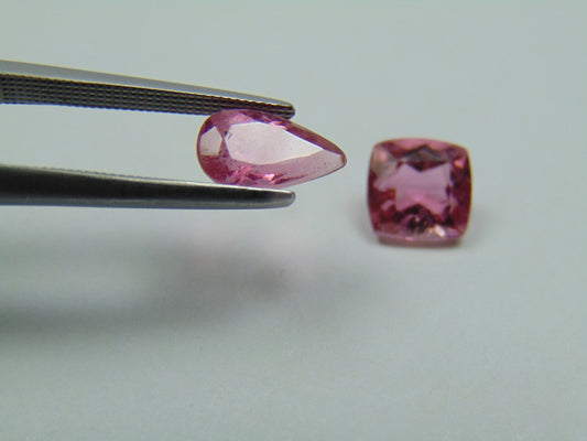 2.85ct Turmalina Rosa 9x5mm 7x6mm