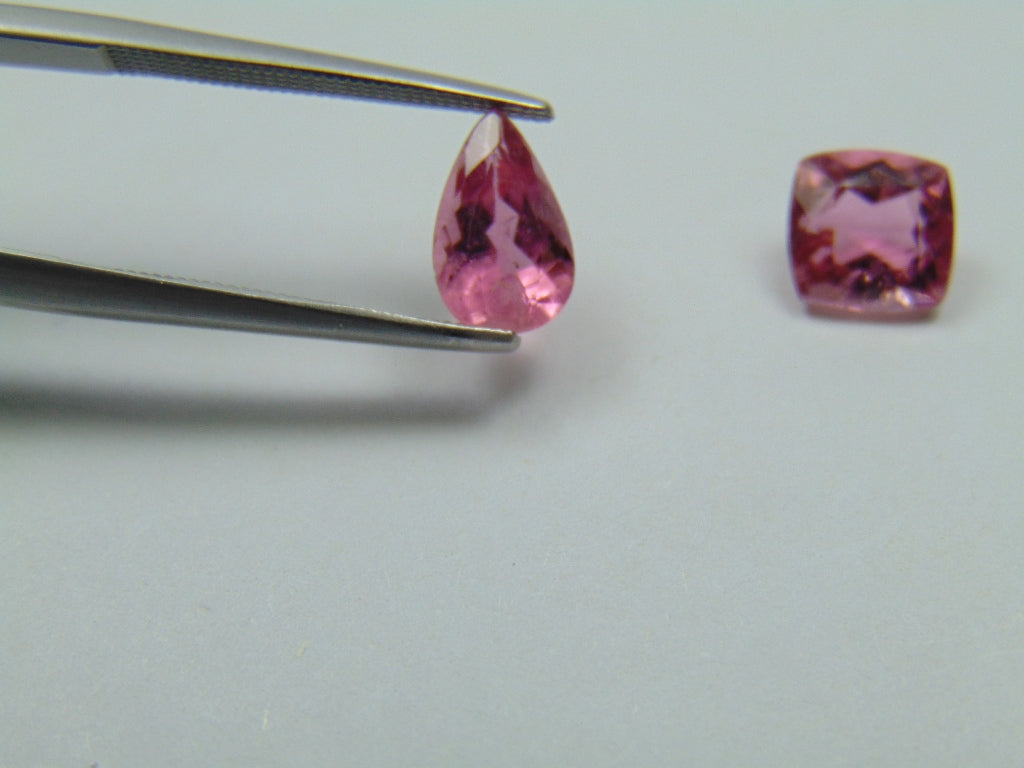 2,85ct Turmalina Rosa 9x5mm 7x6mm