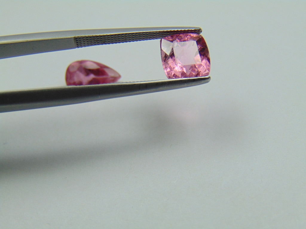 2,85ct Turmalina Rosa 9x5mm 7x6mm