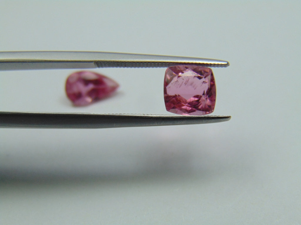 2,85ct Turmalina Rosa 9x5mm 7x6mm