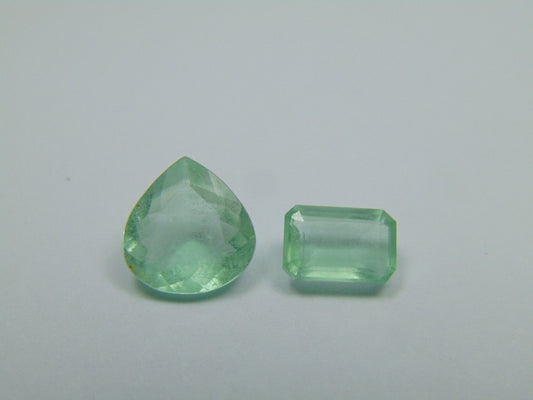 4.33ct Emerald 12x10mm 8x6mm