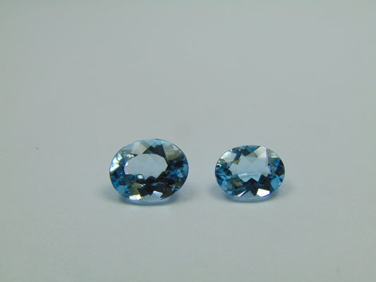 4.75ct Topázio Cor Natural 10x8mm 9x7mm