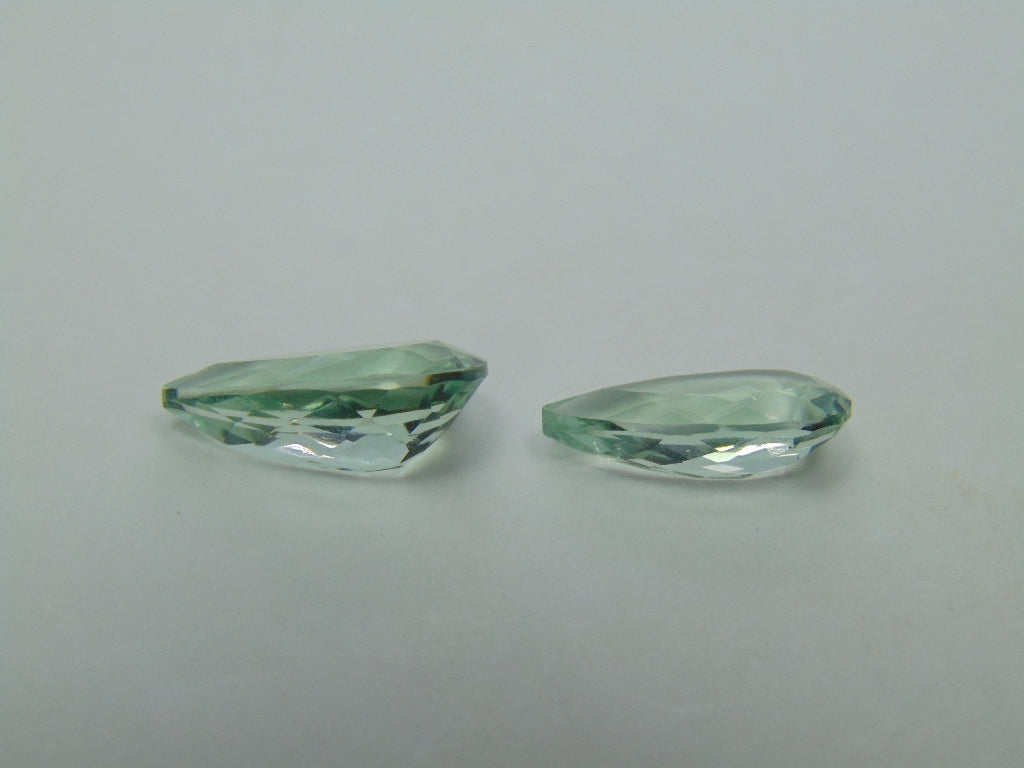 Prasiolita 10ct 18x10mm 16x8mm