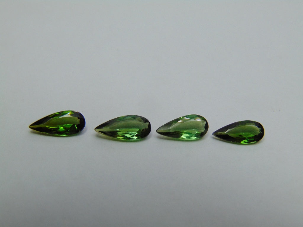 2,90ct Turmalina 9,5x4mm 9,5x4mm 10x4,5mm 10x4mm