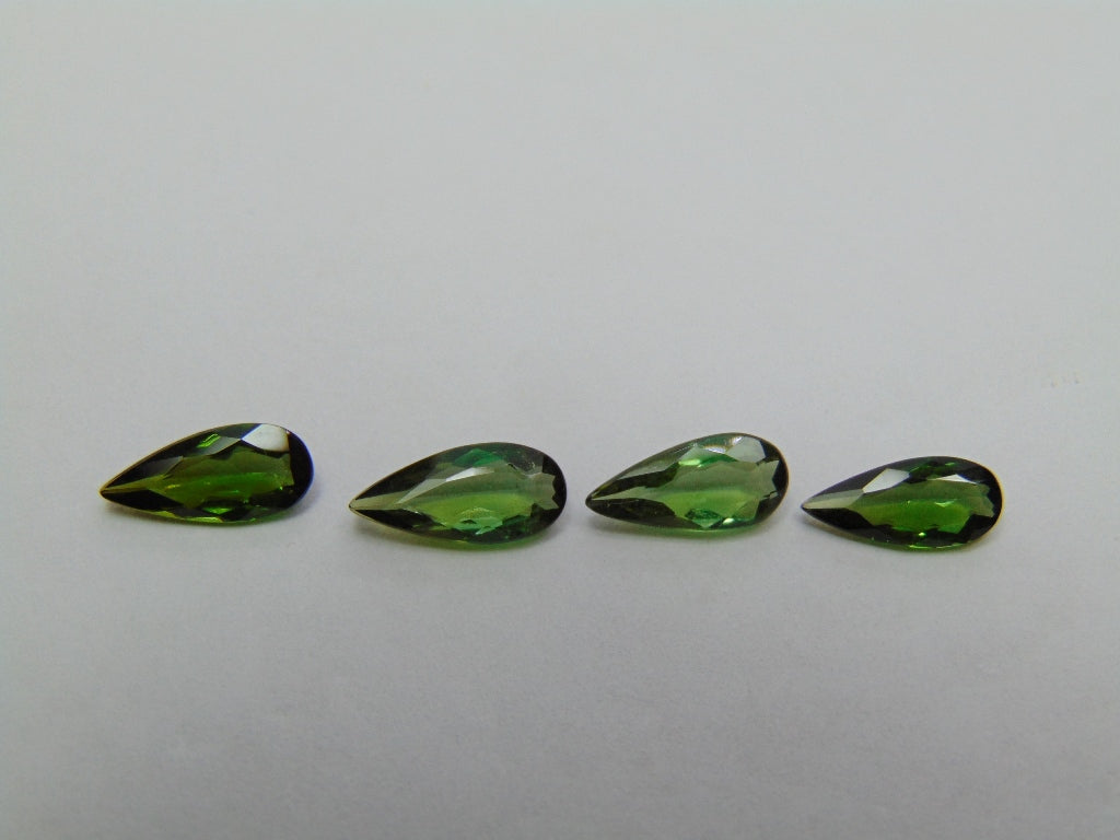 2,90ct Turmalina 9,5x4mm 9,5x4mm 10x4,5mm 10x4mm