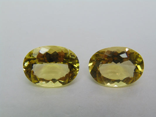Par de ouro verde 27,10 quilates 19x15mm