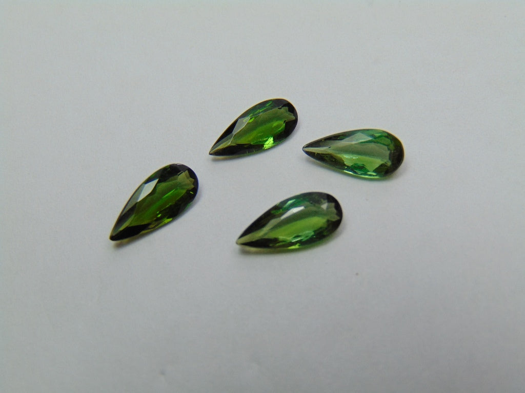 2.90ct Tourmaline 9.5x4mm 9.5x4mm 10x4.5mm 10x4mm