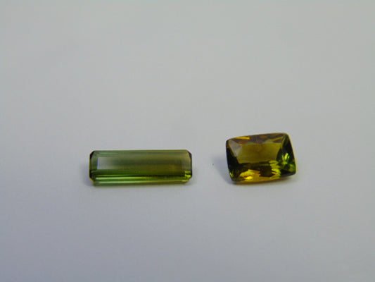 2.43ct Turmalina 12x4mm 8x6mm