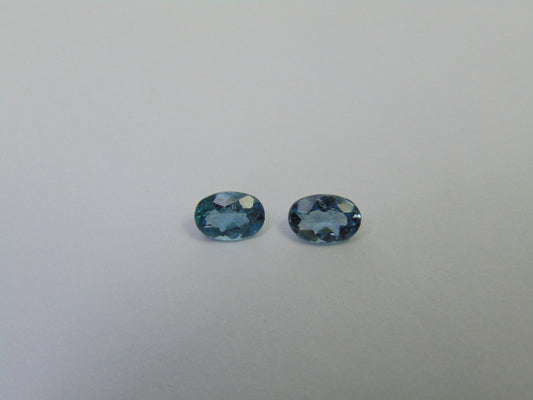 0.89ct Turmalina Par 6x4mm