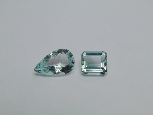5.60ct Aquamarine 14x9mm 9x8mm