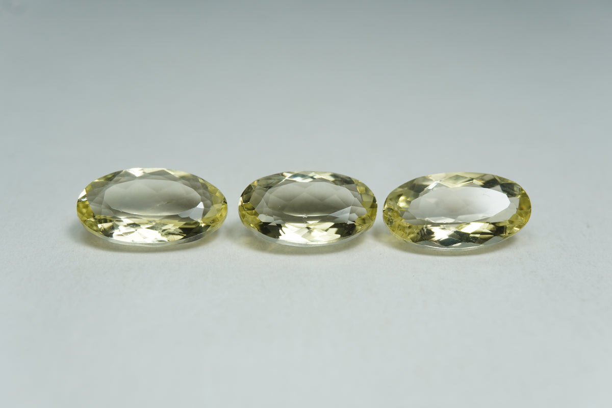 6.69ct Beryl 11x7mm / 12x6.5mm / 12x6mm