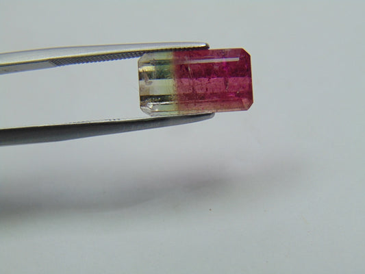 4.40ct Turmalina Bicolor 12x7mm