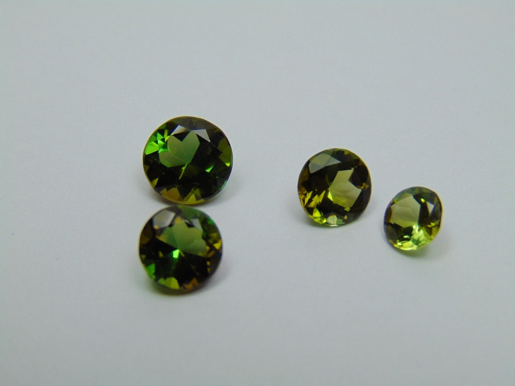 Turmalina 5,70ct calibrada 8mm 7mm 6mm