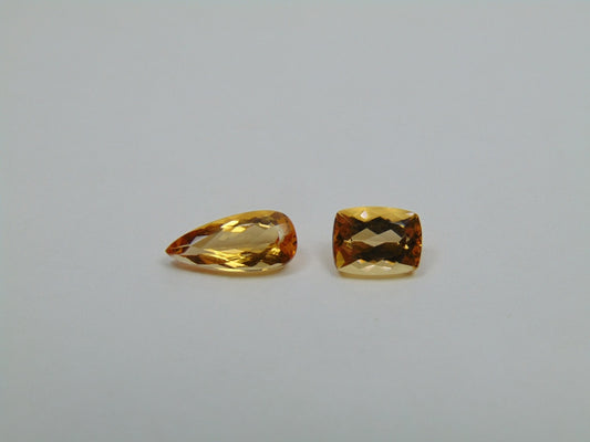 3.05ct Topázio Imperial 11x5mm 7x5mm