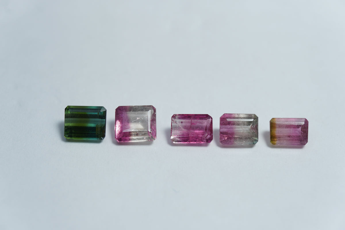Turmalina bicolor de 4,40 ct