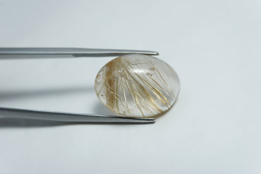 12.45ct Rutilo cabochão 18x13mm
