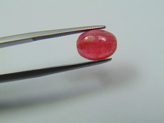 3.20ct Rhodonite Cabochon 10x7mm