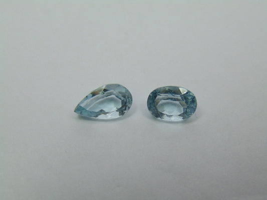 4,25 ct água-marinha 11x7mm 9x7mm