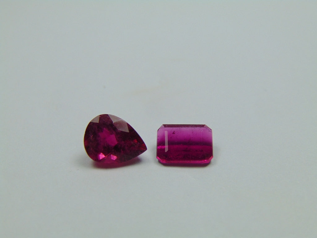 Rubelita 3.10ct 9x7mm 8x6mm