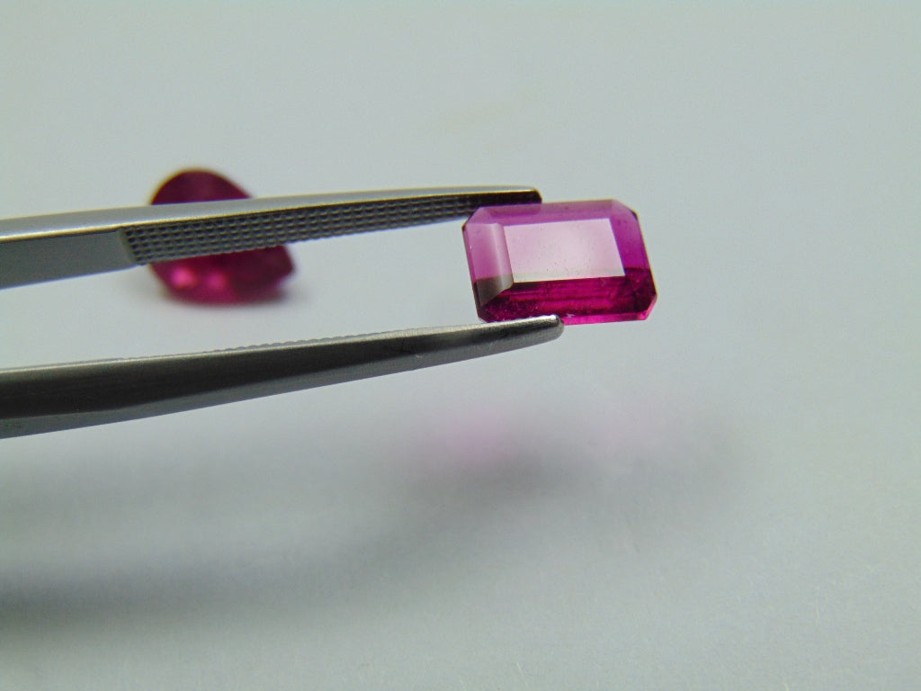 Rubelita 3.10ct 9x7mm 8x6mm