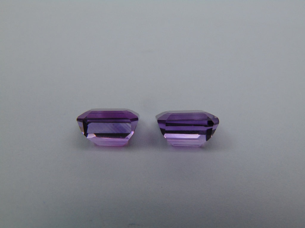 7.50ct Amethyst Pair 10X8mm