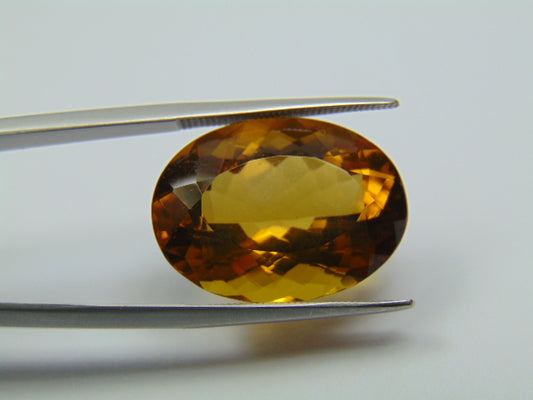 18ct Citrine 21x15mm