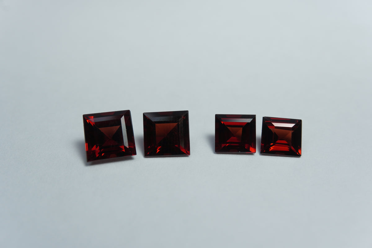 4,35 ct Pares de granada 6 mm/5 mm