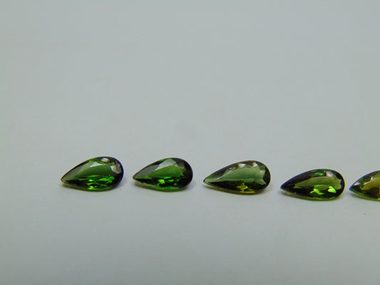 3.20ct Turmalina 8x4mm 8x4mm 8x4mm 9x4mm 9x4mm