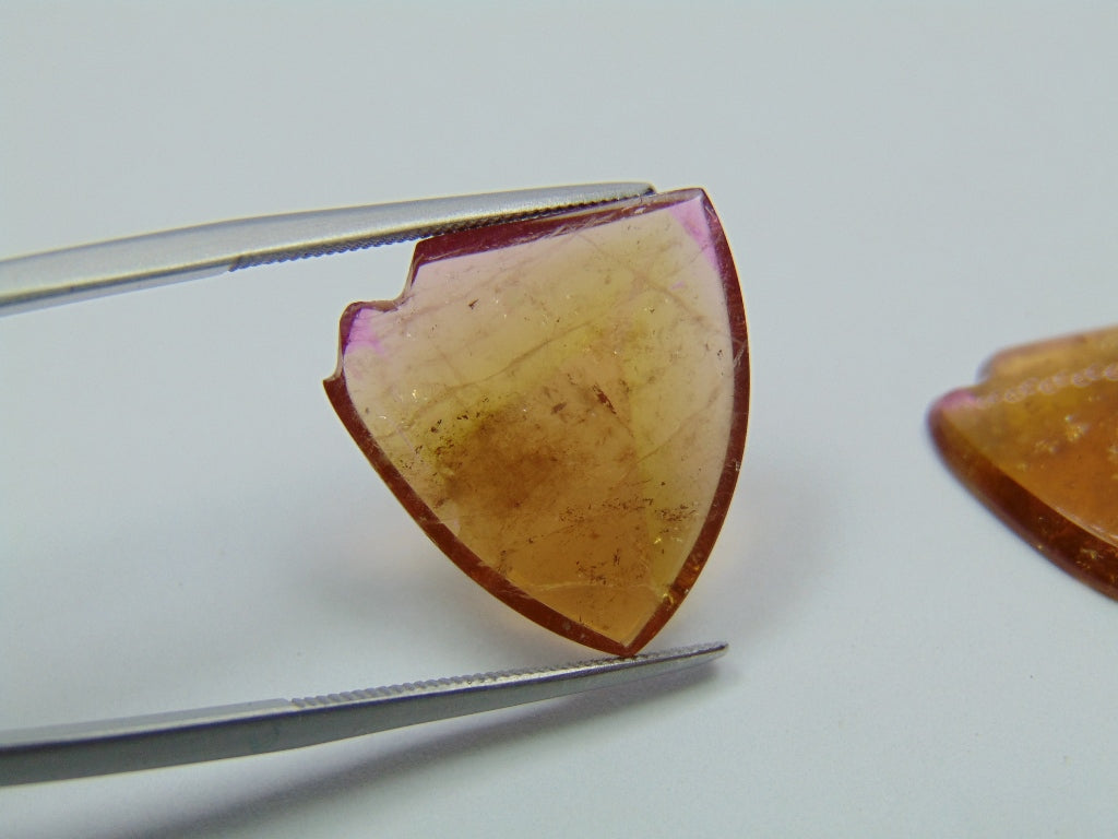 Par de Turmalina Melancia 16,15ct 18x14mm
